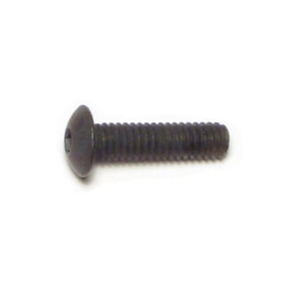 Midwest Fastener #8-32 Socket Head Cap Screw, Button, Plain Steel, 5/8 in Length, 10 PK 72307 - main
